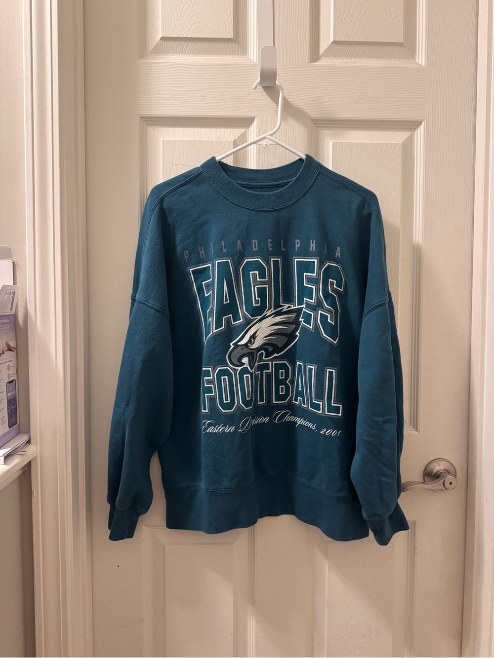 Philadelphia Eagles Green Crewneck Sweater - NFL Football Pullover - Abercrombie